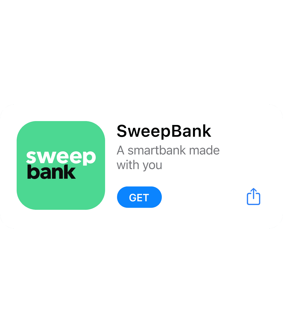 Download the SweepBank app