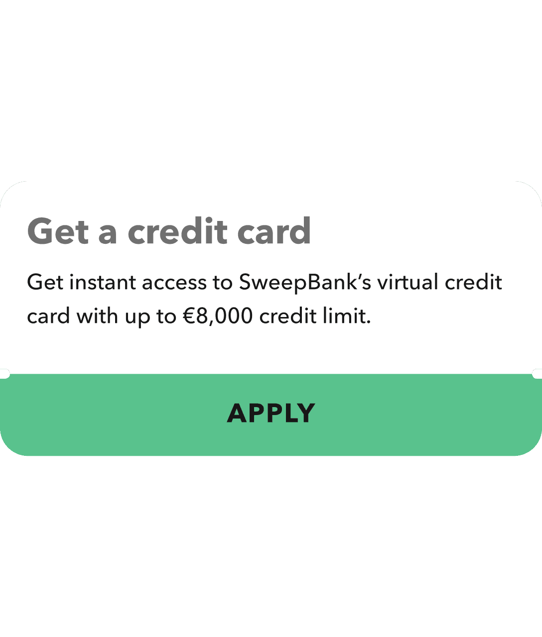 Apply for your Credit Card in minutes