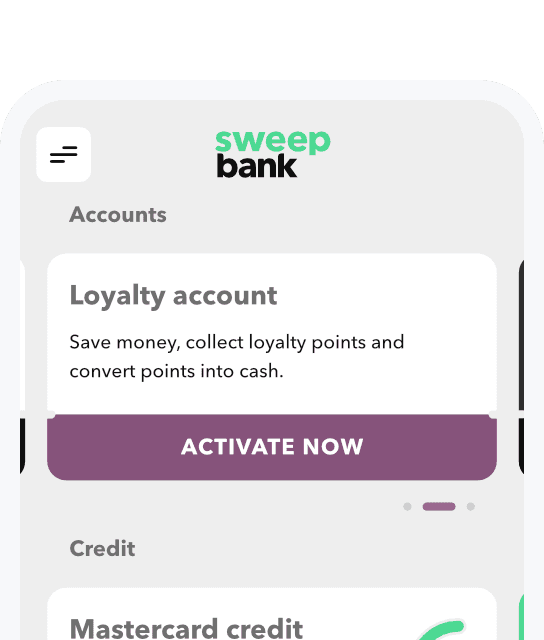 Activate your Sweep Loyalty Account