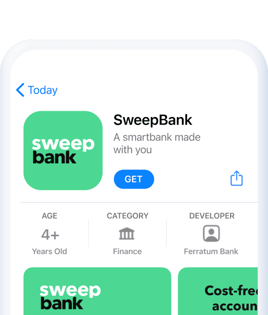 Open the SweepBank app