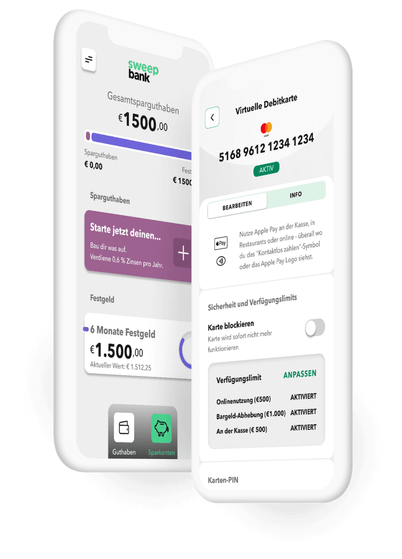 Sweep dir die neue Banking App! SweepBank Deutschland