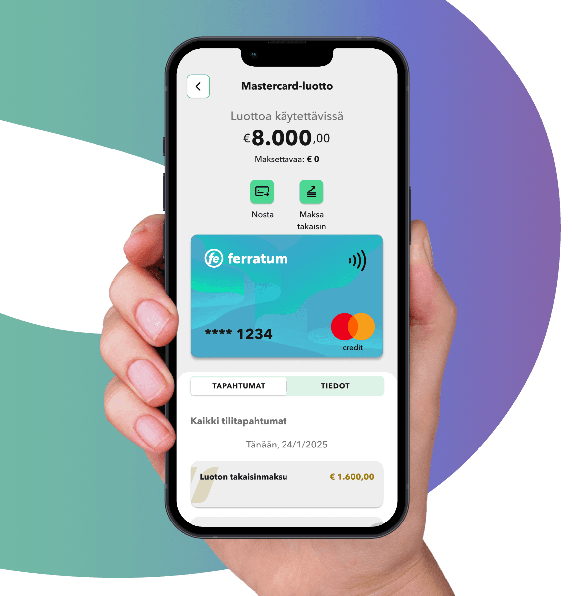 Highlight credit card FE smartphone hand FI v2