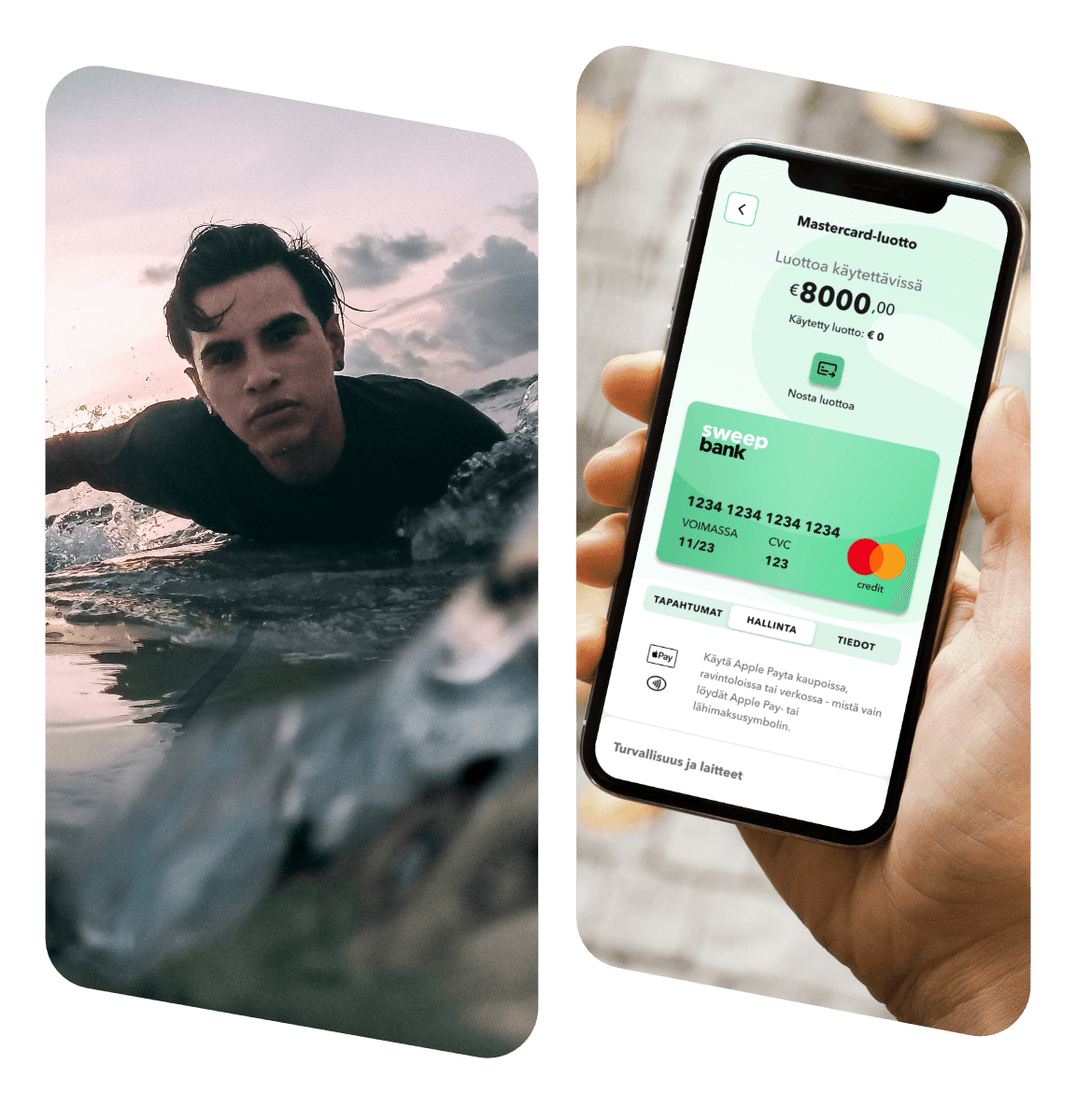 Highlight credit card man smartphone surf FI v2